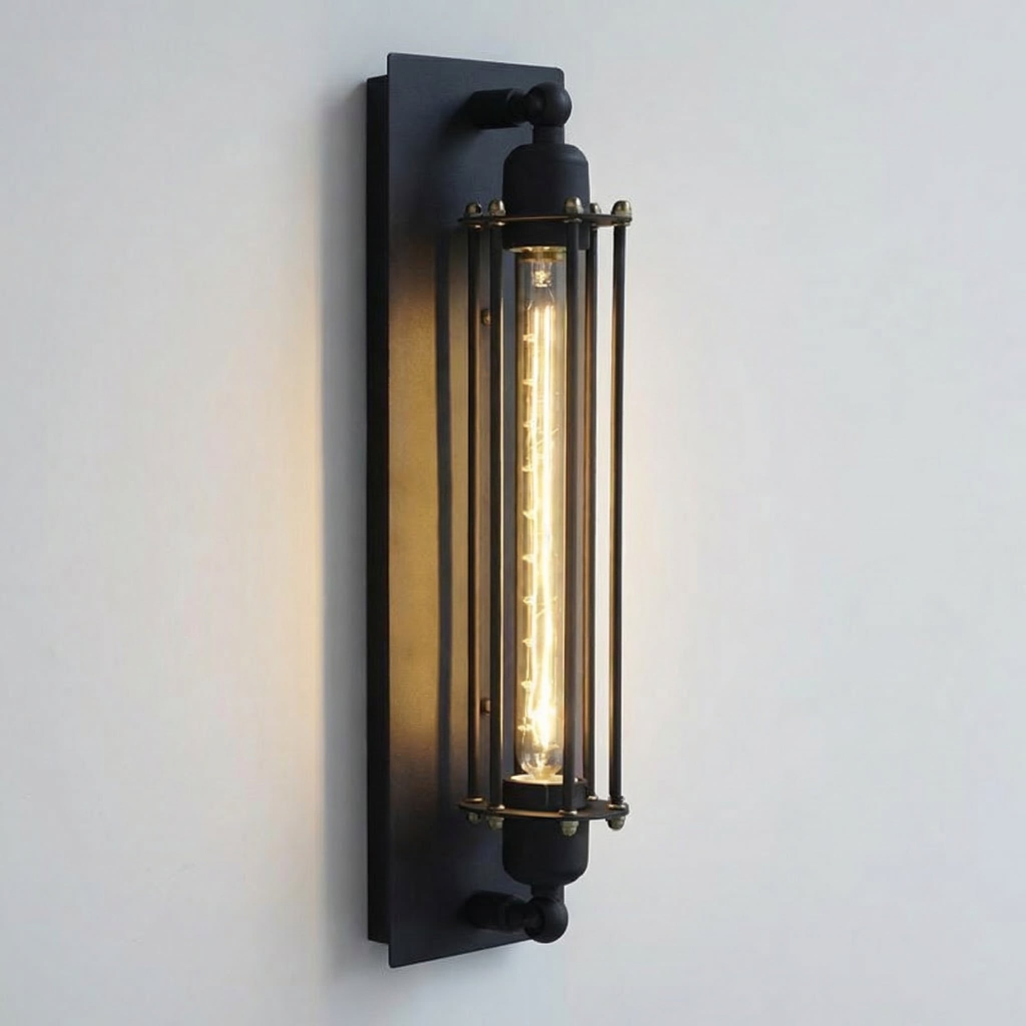 Wall Sconce Iron Cage LED 5W Wall Mount Industrial Indoor Light Fixture | Euroselle