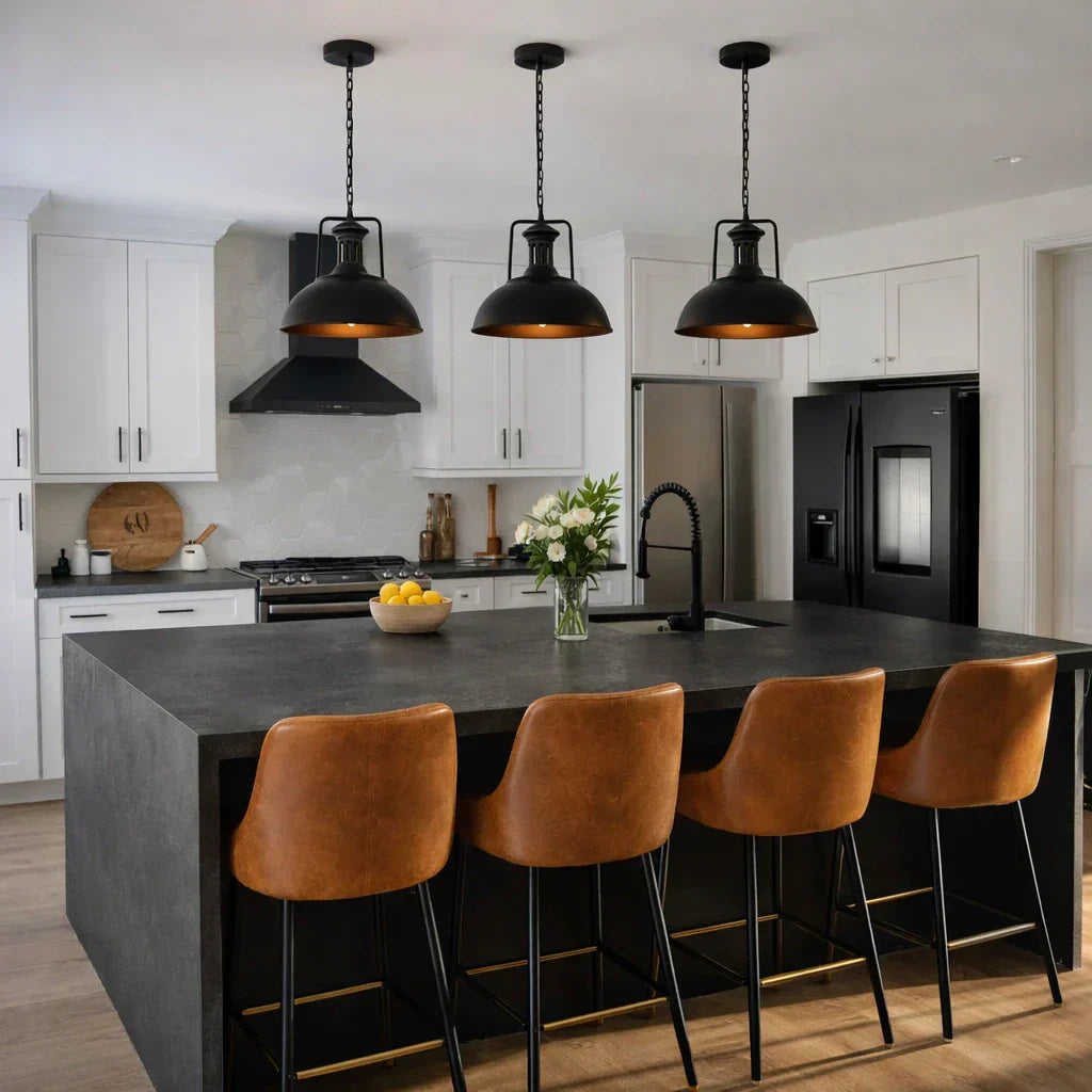 Industrial Metal Dome Pendant Light For Modern Living Spaces