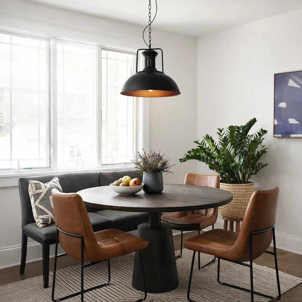 Industrial Metal Dome Pendant Light For Modern Living Spaces