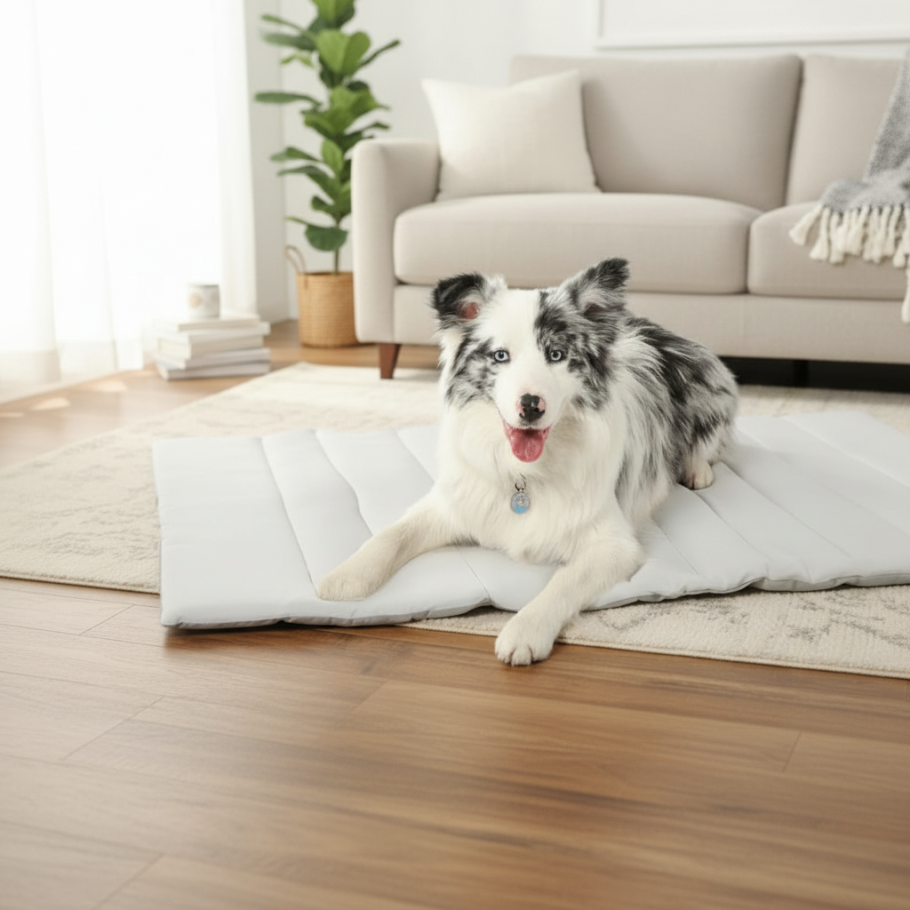 Tappetino autorinfrescante per cani CoolPaws — refrigerio immediato senza ghiaccio né elettricità, attivato dal corpo
