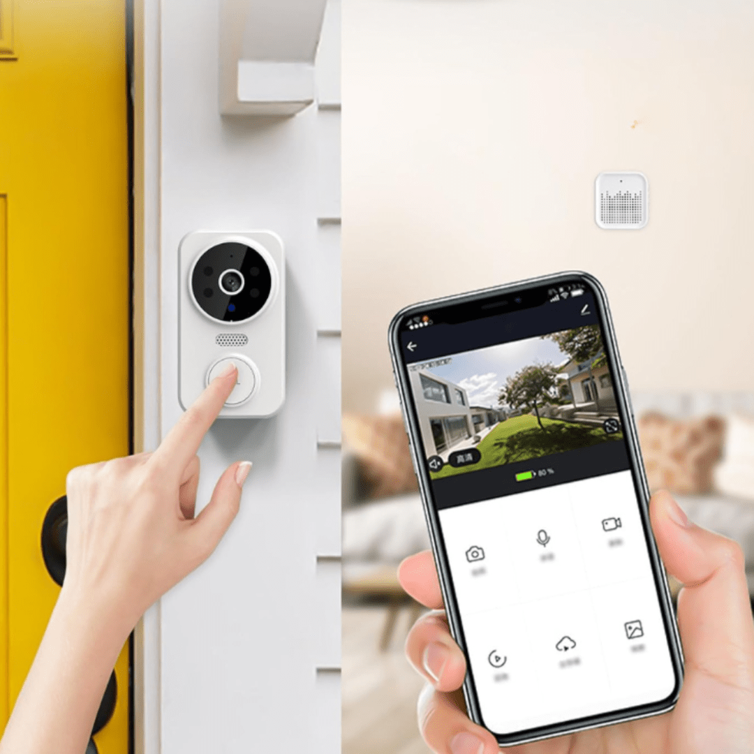 SafeView Pro Wireless HD Video Doorbell — Motion Sensing Alerts