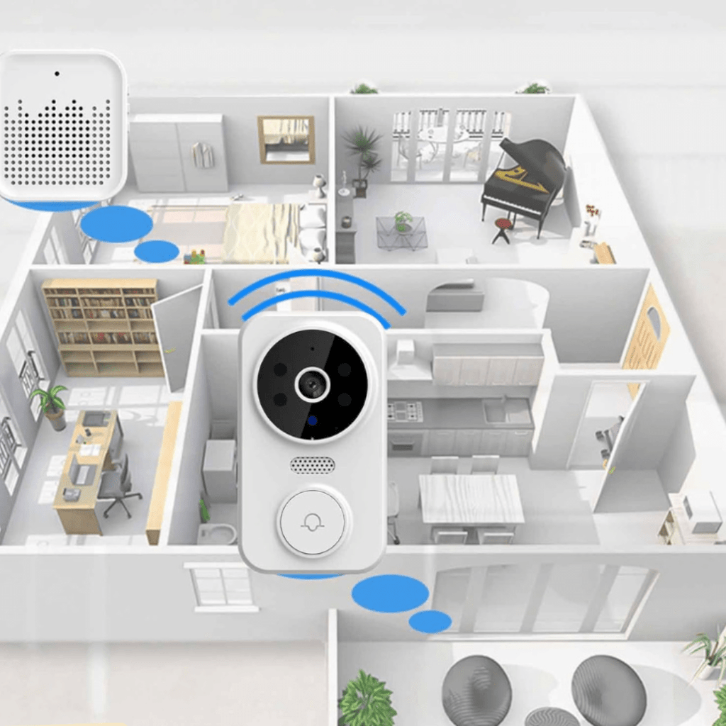 SafeView Pro Wireless HD Video Doorbell — Motion Sensing Alerts