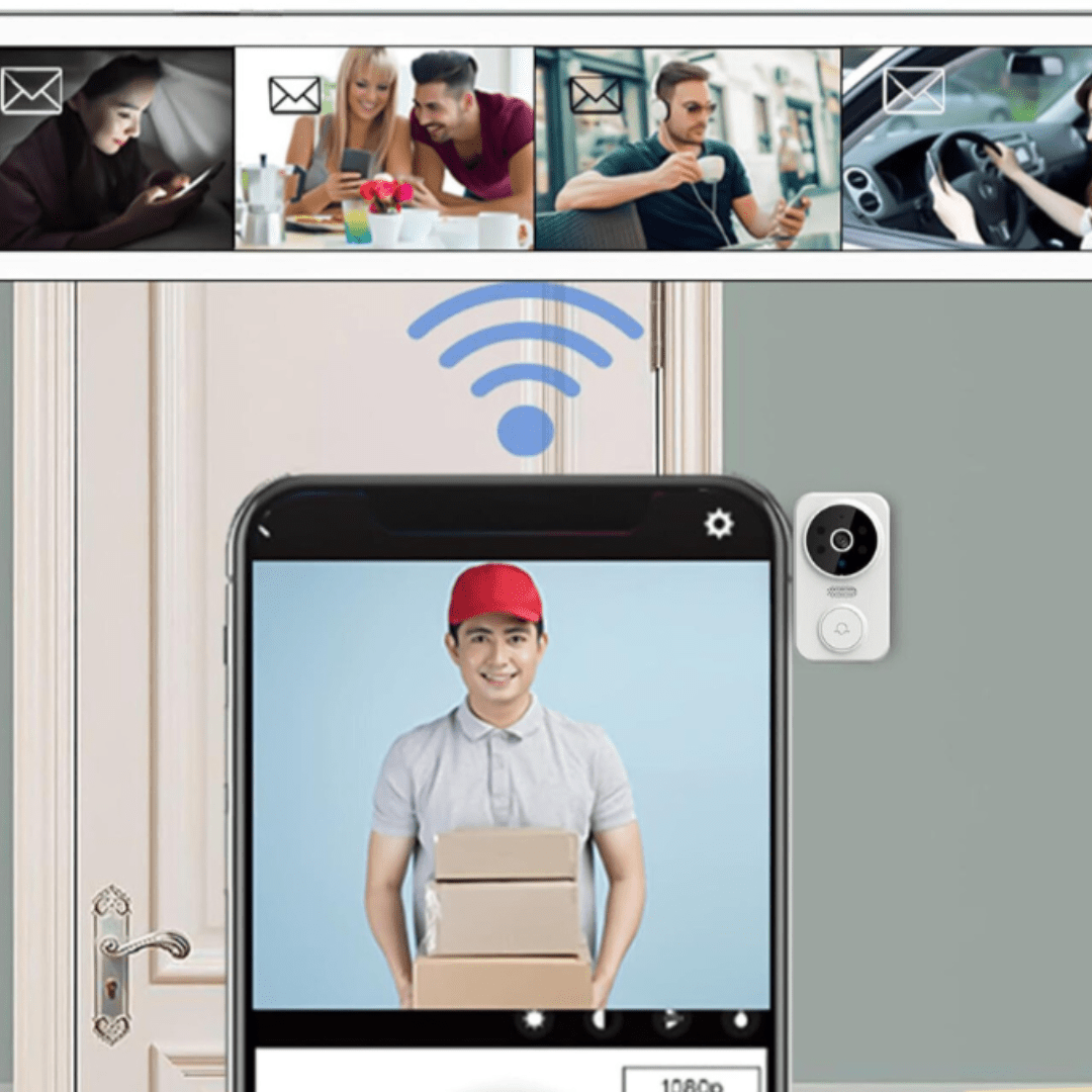 SafeView Pro Wireless HD Video Doorbell — Motion Sensing Alerts