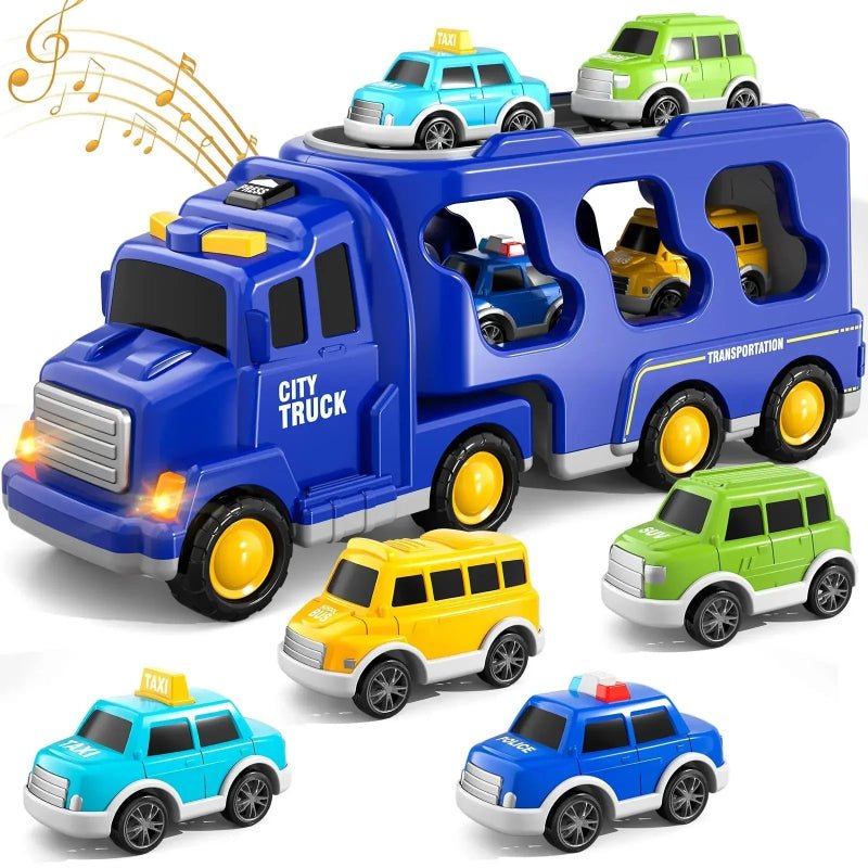 CargoQUEST Dual-Deck Light And Sound Interactive Van — Integrated Vehicle Storage