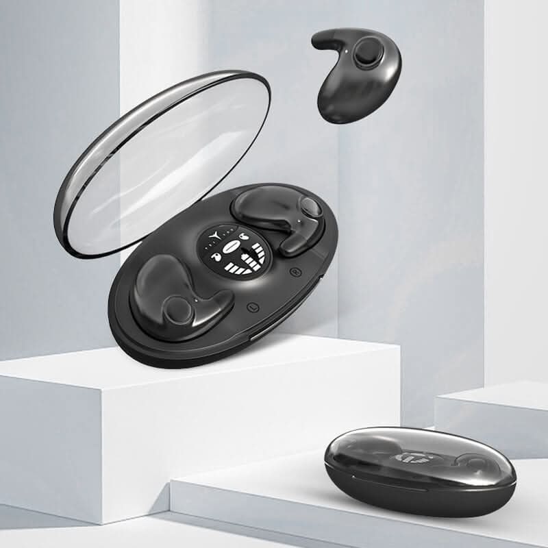 Ultralehké neviditelné bezdrátové Bluetooth sluchátka s aktivním potlačením šumu pro spánek, pohodlí a poslech po celou noc - Euroselle