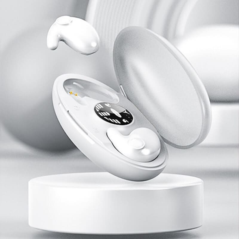 Ultralehké neviditelné bezdrátové Bluetooth sluchátka s aktivním potlačením šumu pro spánek, pohodlí a poslech po celou noc - Euroselle