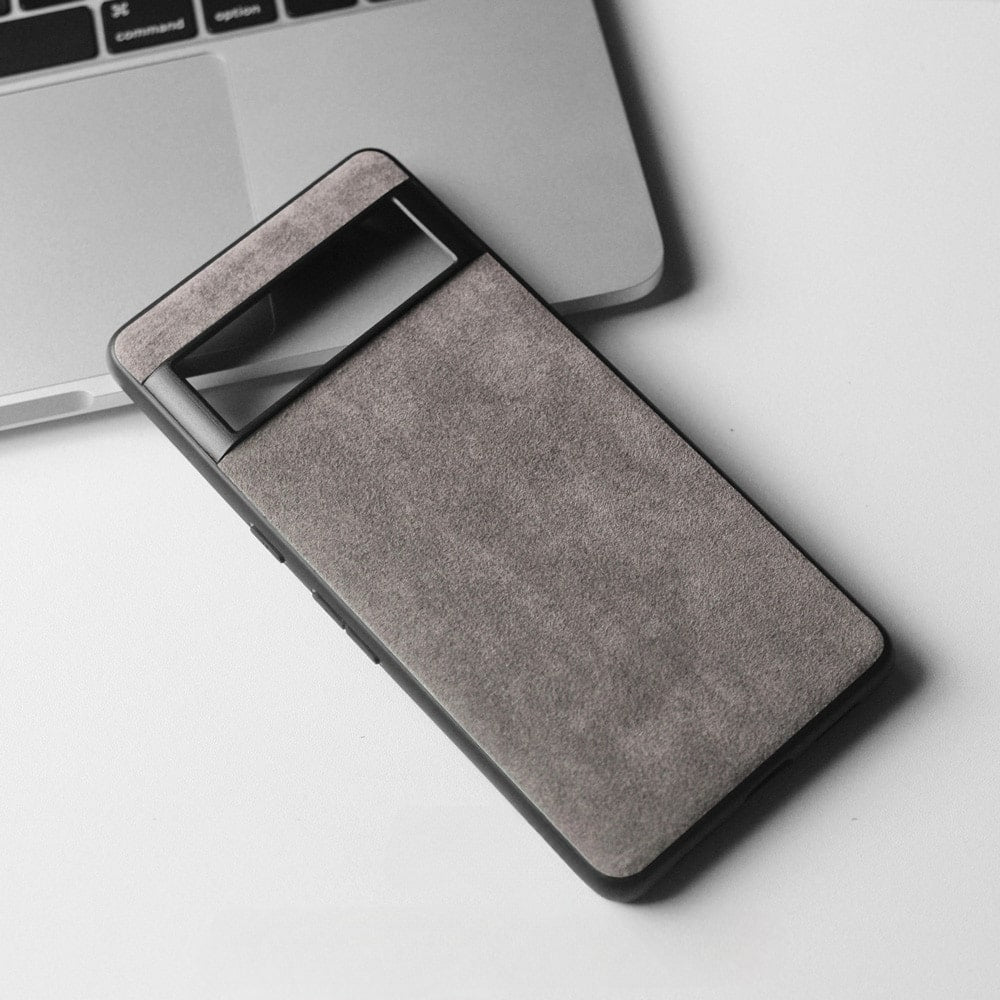Custodia per Google Pixel — Protezione antiurto effetto camoscio in microfibra