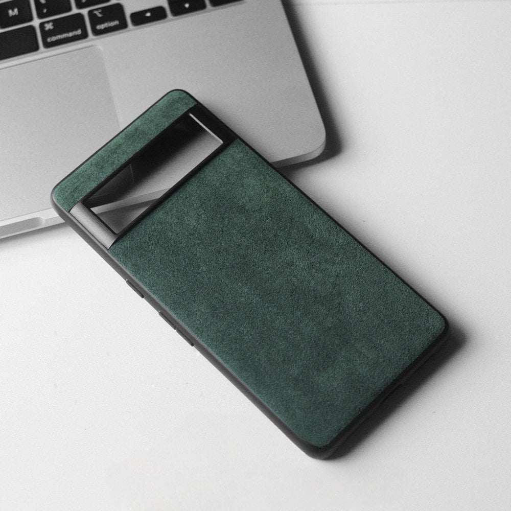 Custodia per Google Pixel — Protezione antiurto effetto camoscio in microfibra