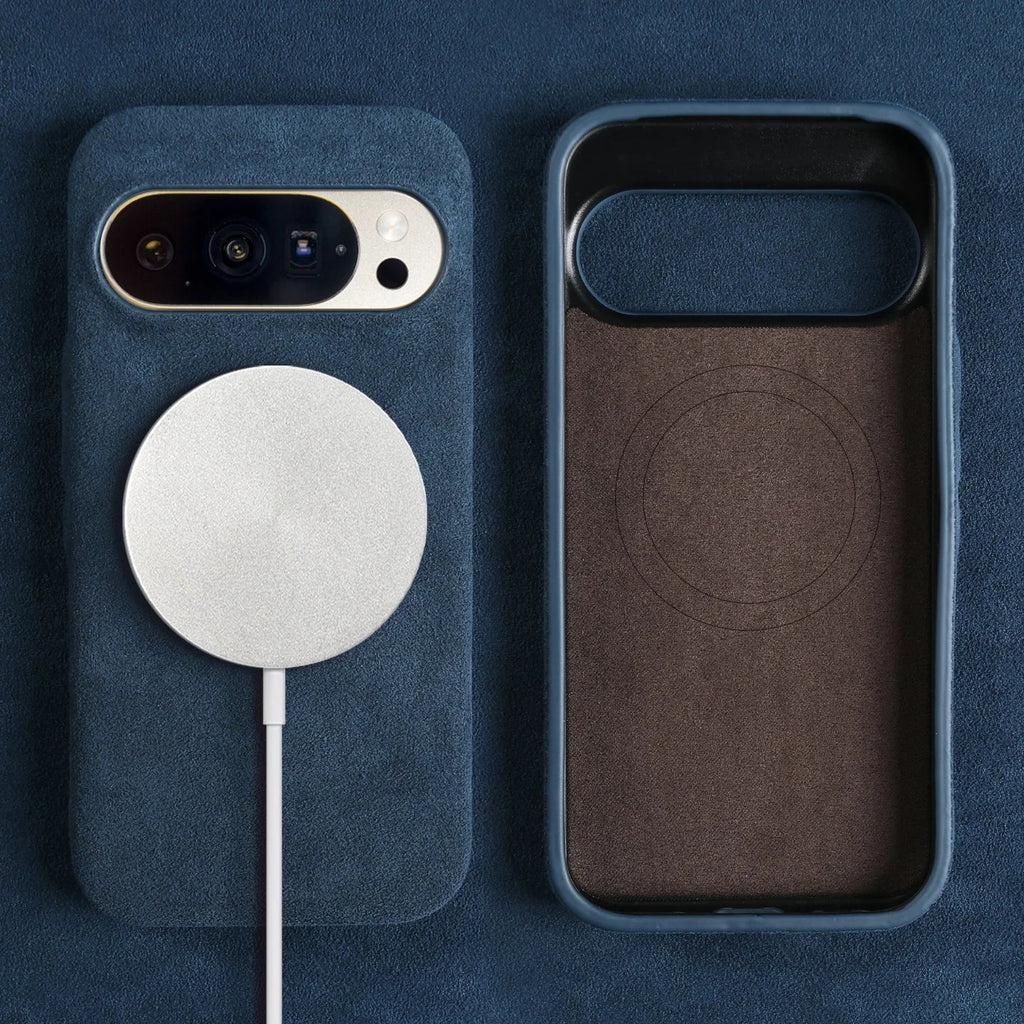 Custodia per Google Pixel — Protezione antiurto effetto camoscio in microfibra