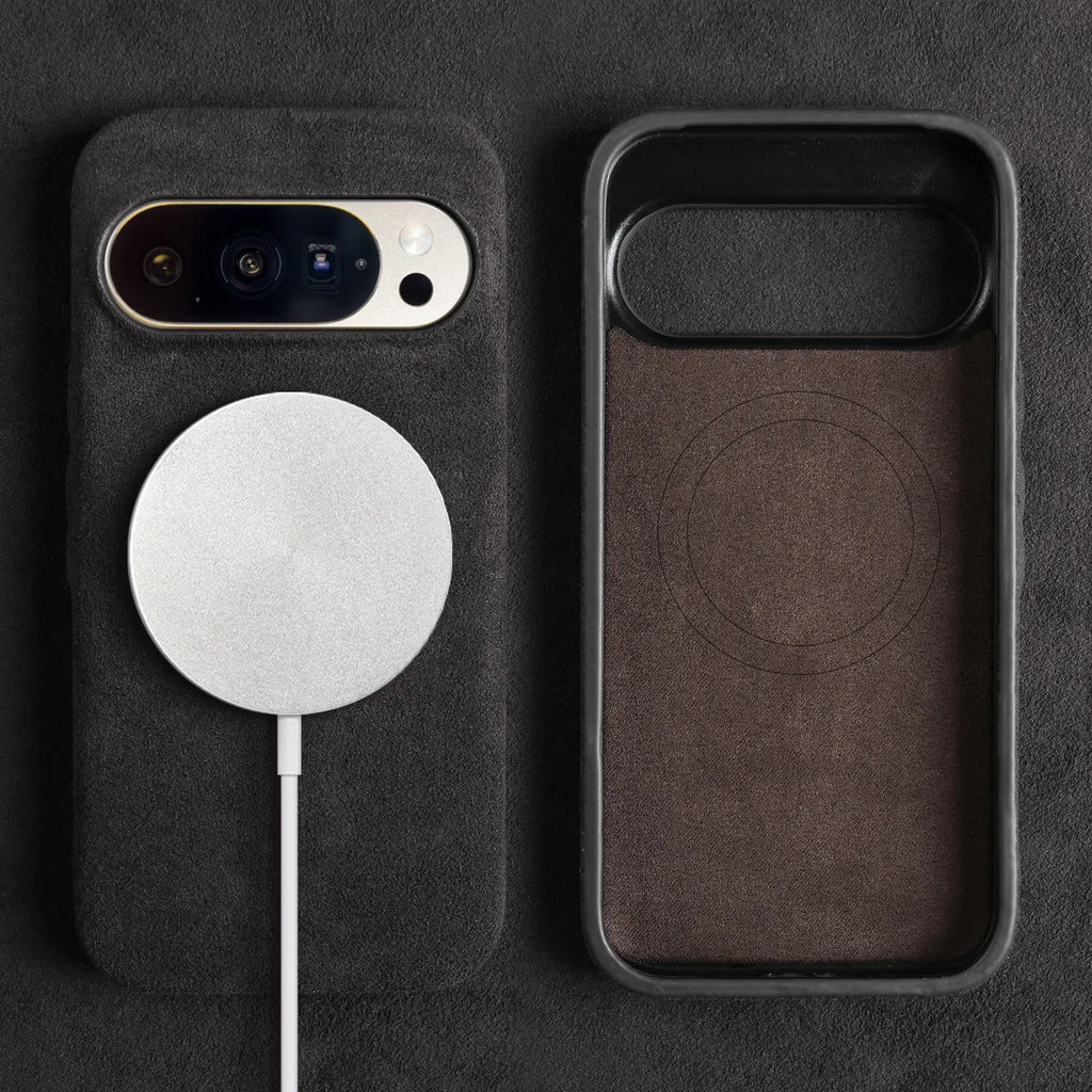 Custodia per Google Pixel — Protezione antiurto effetto camoscio in microfibra