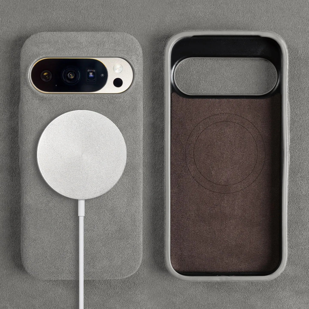 Custodia per Google Pixel — Protezione antiurto effetto camoscio in microfibra