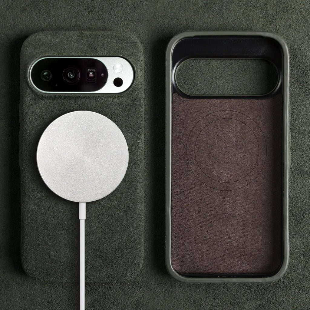 Custodia per Google Pixel — Protezione antiurto effetto camoscio in microfibra
