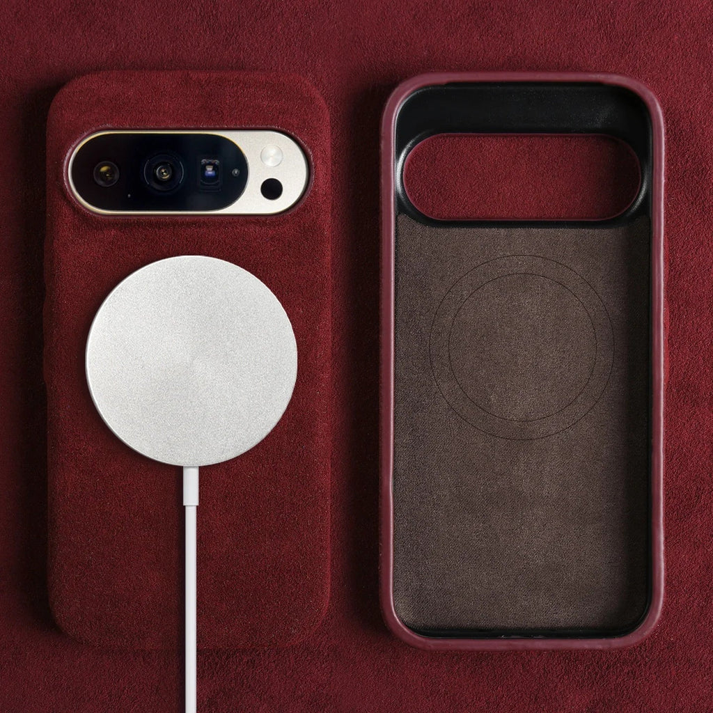 Custodia per Google Pixel — Protezione antiurto effetto camoscio in microfibra