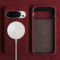 Custodia per Google Pixel — Protezione antiurto effetto camoscio in microfibra