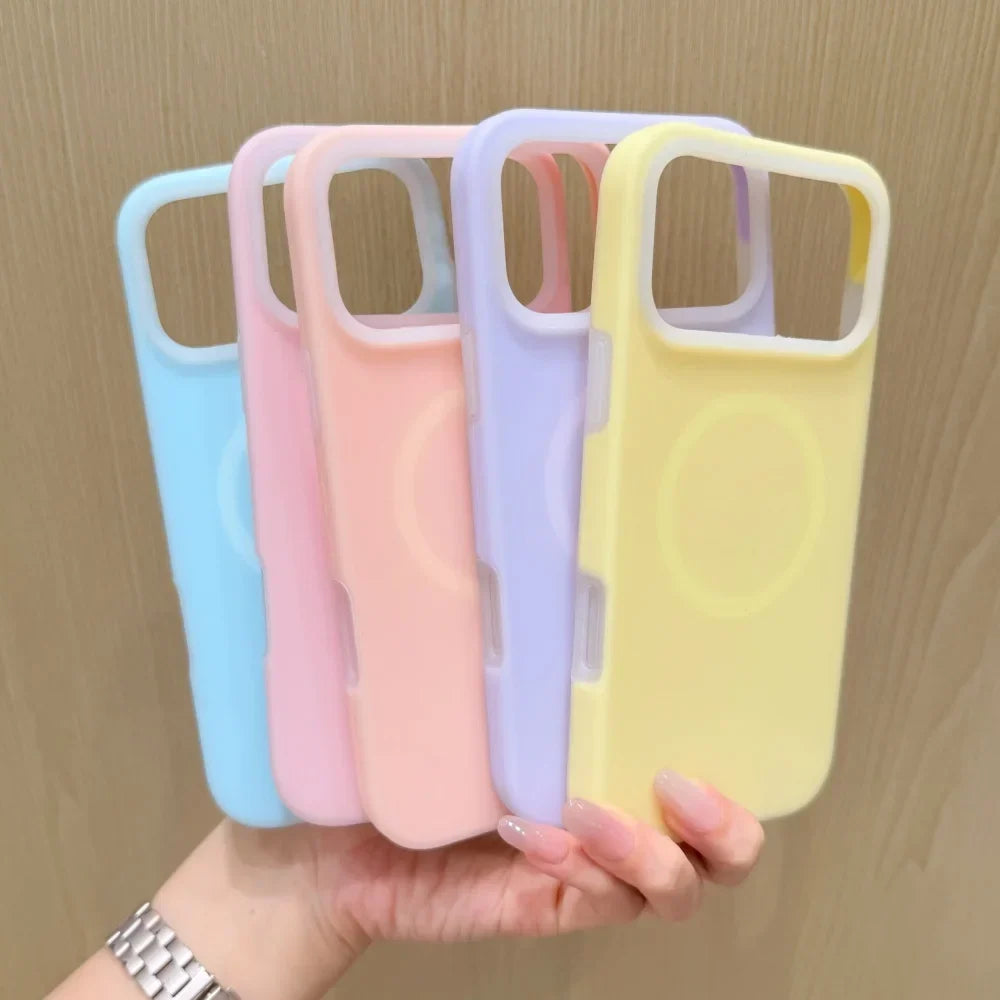 Silikonové pouzdro pro iPhone 15/16/17 Pro Max — stojánek s magnetickým kroužkem