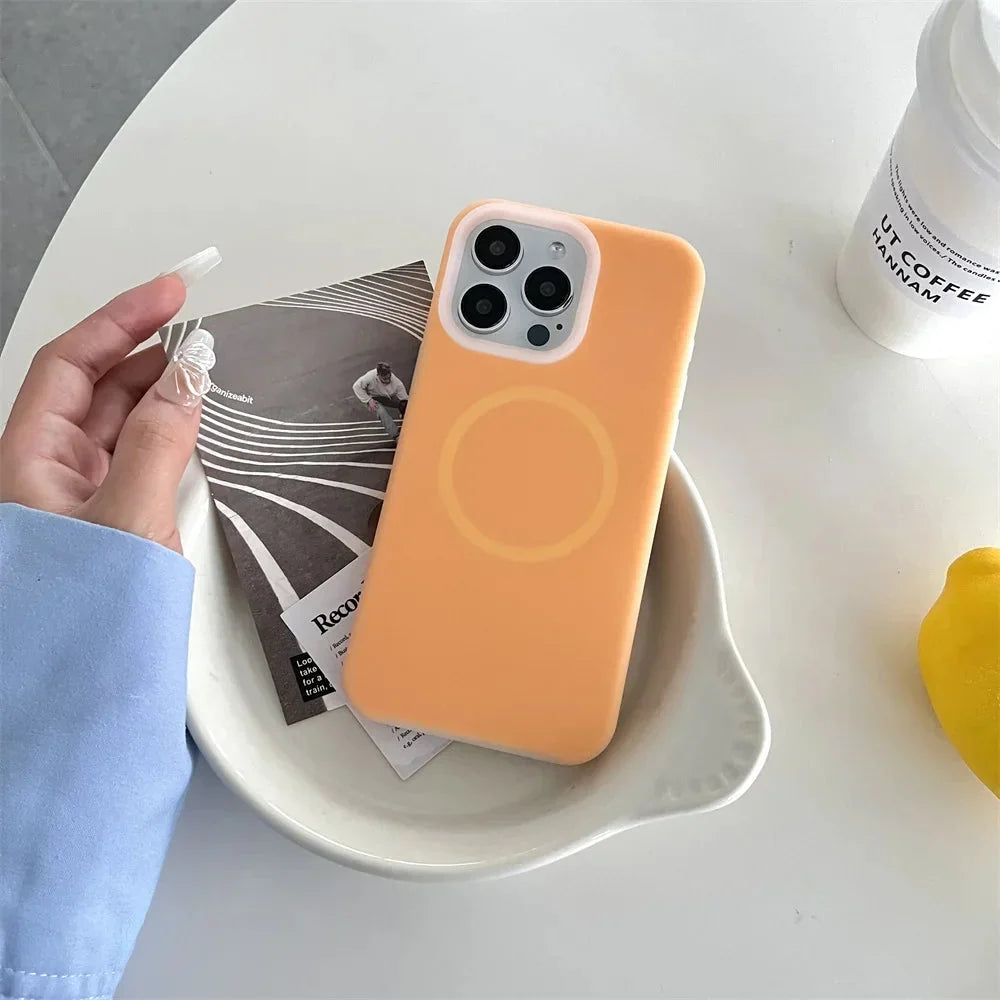 Silikonové pouzdro pro iPhone 15/16/17 Pro Max — stojánek s magnetickým kroužkem