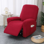 Fitted Recliner Chair Cover with Side Pocket - Euroselle