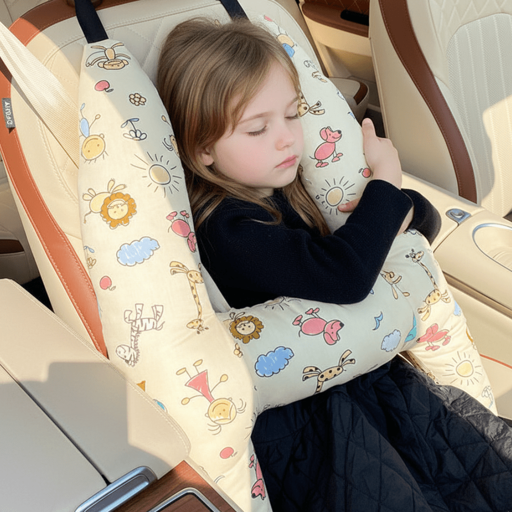 כרית צוואר רכה לנסיעות לילדים SnugVoyage — נוחות ידידותית לעור, תמיכה ממוקדת