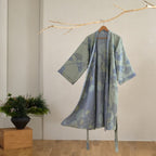 Økologisk bomulds kimono badekåbe med åndbart gaze-stof og vendbart design for afslappet, daglig komfort og naturlig elegance - Euroselle