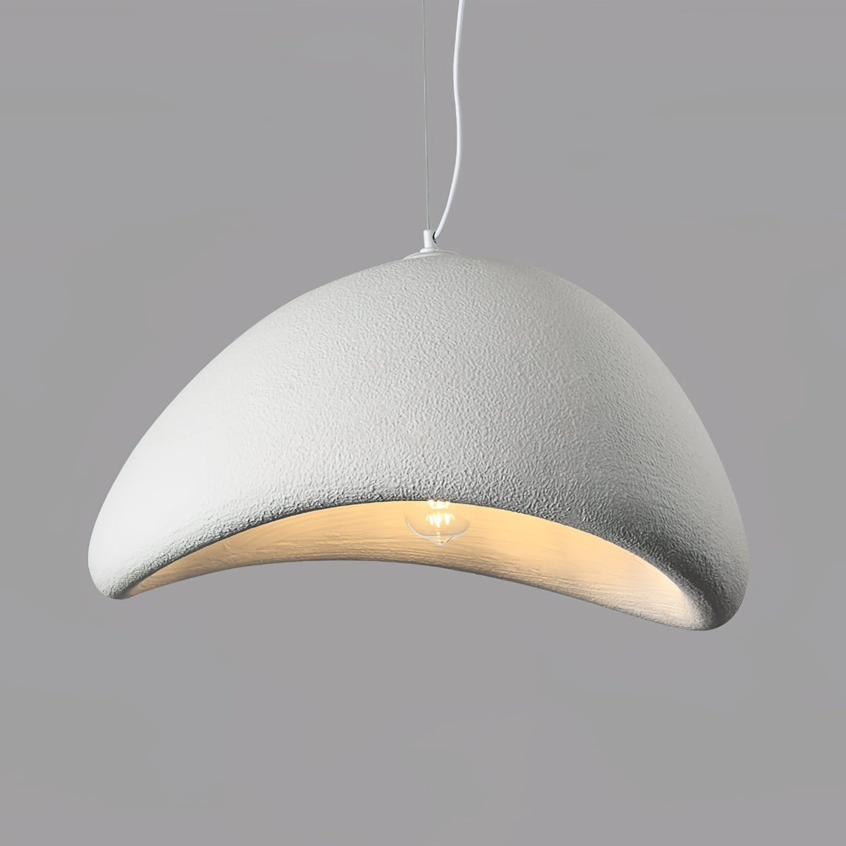 Lámpara colgante Luna Moon — cúpula curva, difusión uniforme