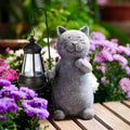 Solar Cat Statue for Enchanting Garden Lighting - Euroselle