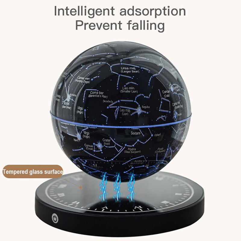 Magnetic Levitation Star Map Globe Night Light, 360° Rotating