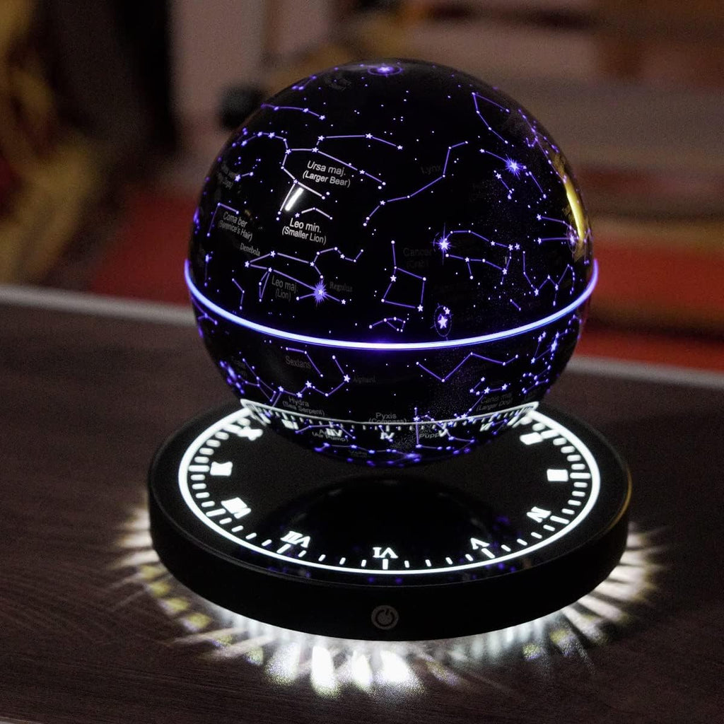 Magnetic Levitation Star Map Globe Night Light, 360° Rotating
