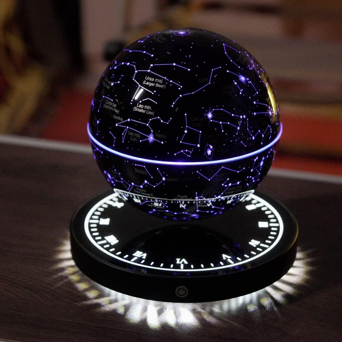 Magnetic Levitation Star Map Globe Night Light, 360° Rotating