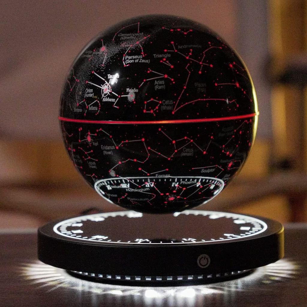 Magnetic Levitation Star Map Globe Night Light, 360° Rotating