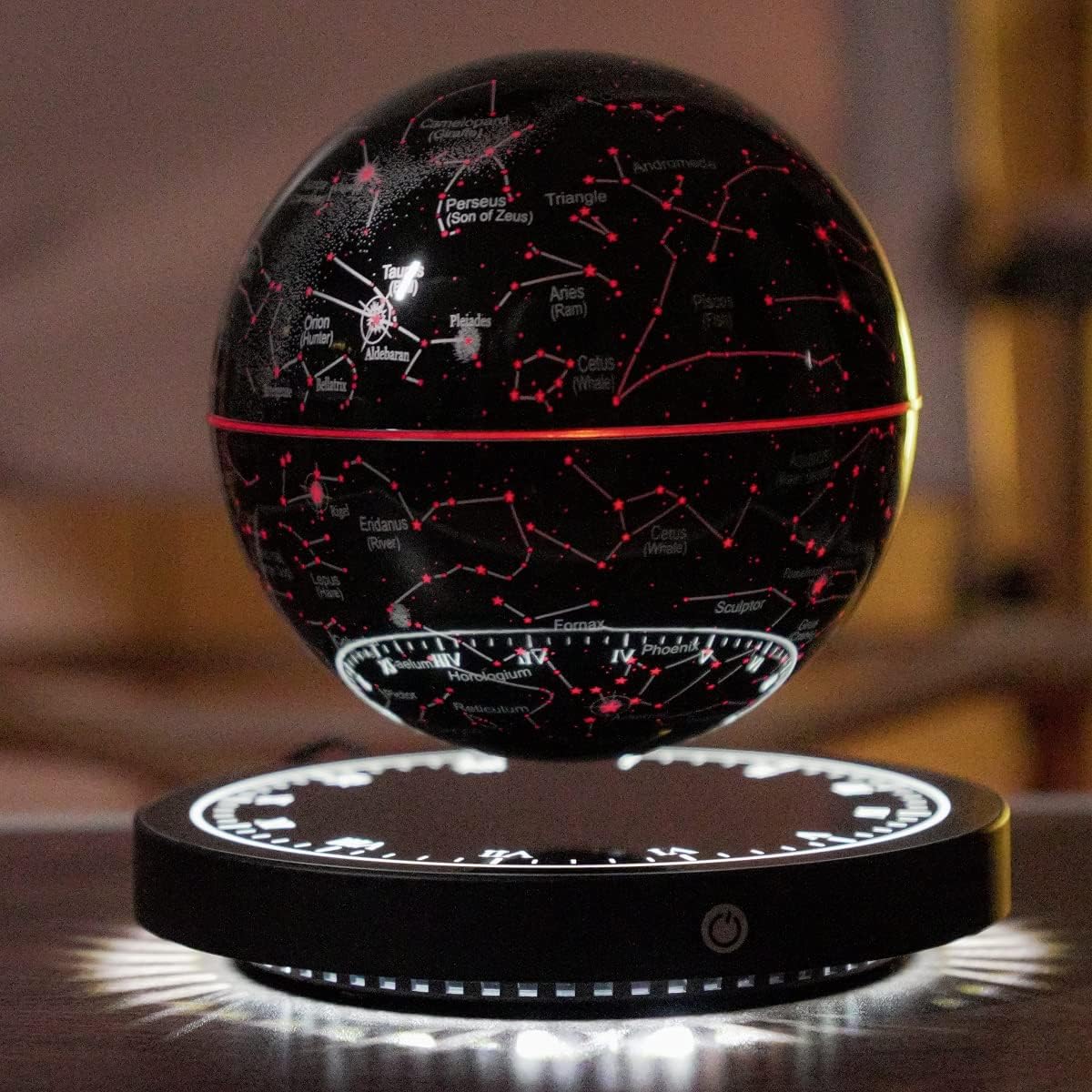 Magnetic Levitation Star Map Globe Night Light, 360° Rotating