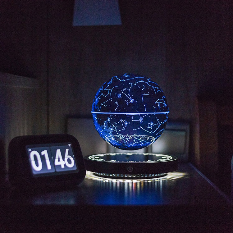 Magnetic Levitation Star Map Globe Night Light, 360° Rotating
