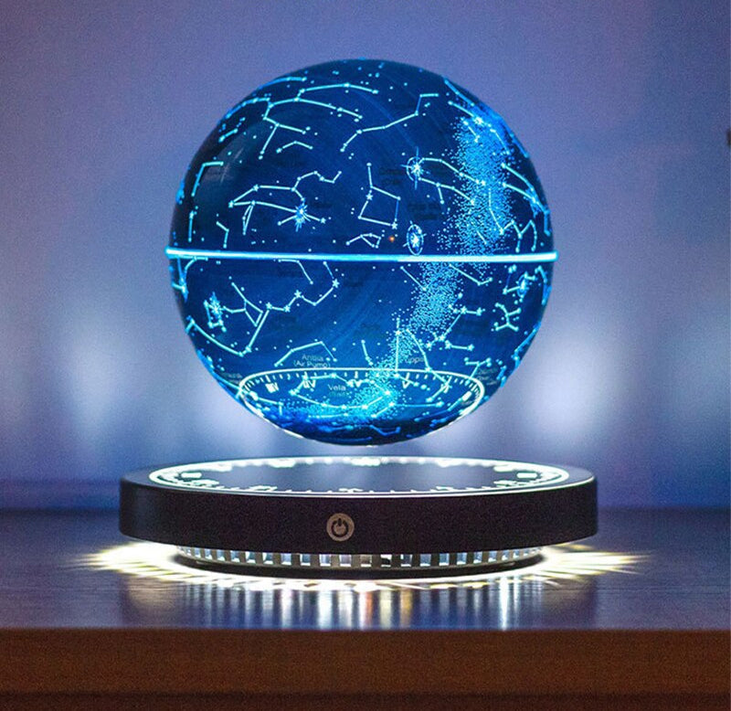 Magnetic Levitation Star Map Globe Night Light, 360° Rotating