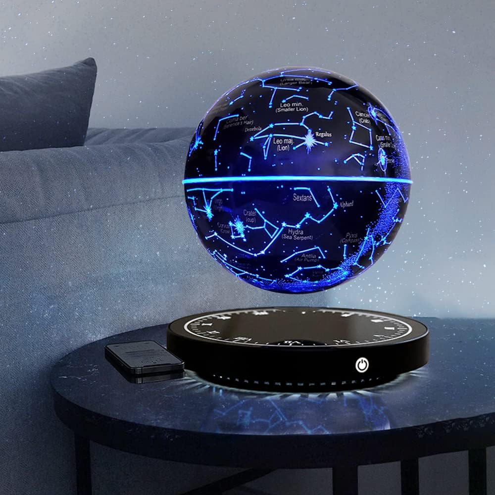 Magnetic Levitation Star Map Globe Night Light, 360° Rotating