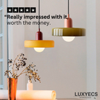 KiraGlass Geometric Bauhaus Pendant Light In Colored Glass