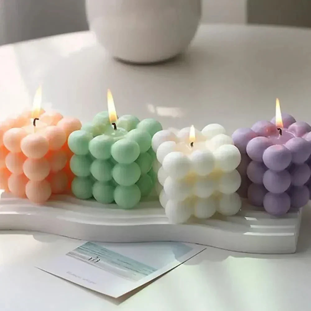 LuminaCube Handcrafted Soy Wax Candle — Scented Geometric Cubes