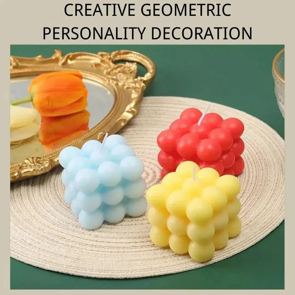 LuminaCube Handcrafted Soy Wax Candle — Scented Geometric Cubes