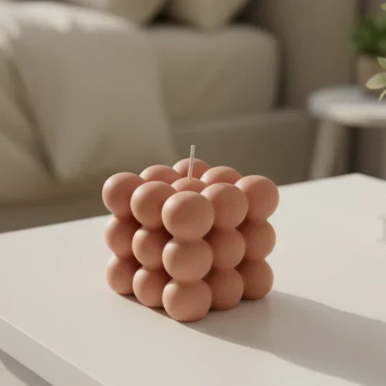 LuminaCube Handcrafted Soy Wax Candle — Scented Geometric Cubes