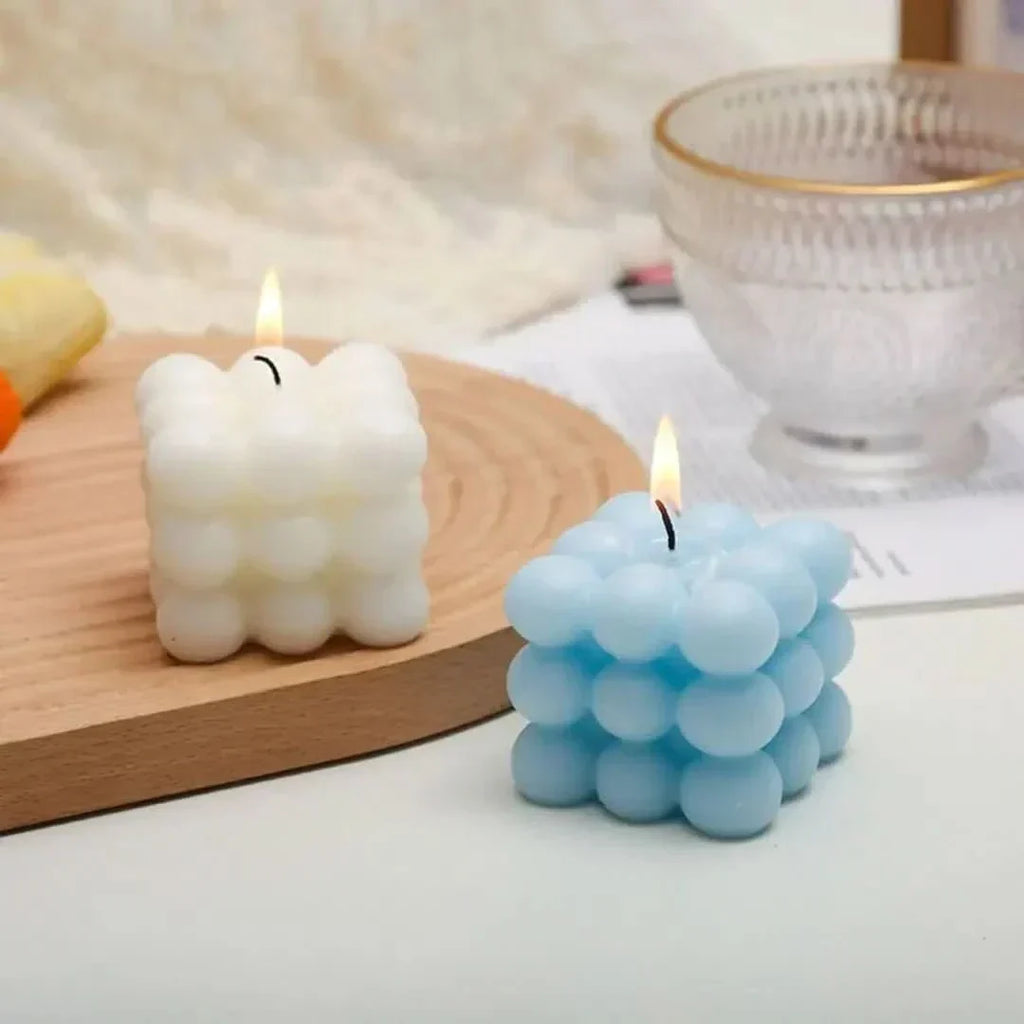 LuminaCube Handcrafted Soy Wax Candle — Scented Geometric Cubes