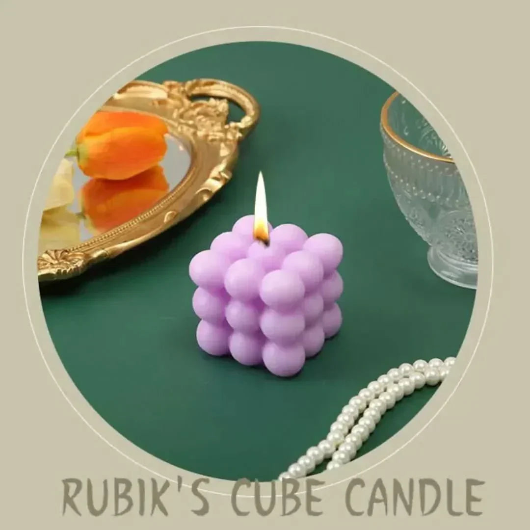 LuminaCube Handcrafted Soy Wax Candle — Scented Geometric Cubes