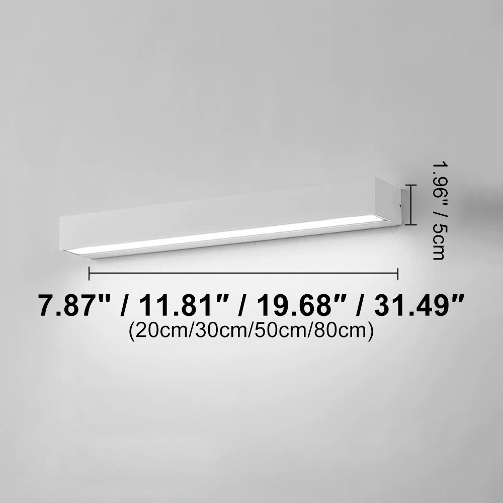 LED-Wandleuchte, Aluminiumdruckguss, Schwarz/Weiß, wetterfest, 8-32 in