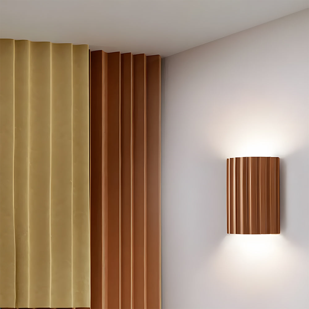 Aplique escultórico de resina con dos portalámparas G9 para iluminación de acento en dormitorio y pasillo, acabado verde, luminaria compacta de interior de 6,5 pulgadas