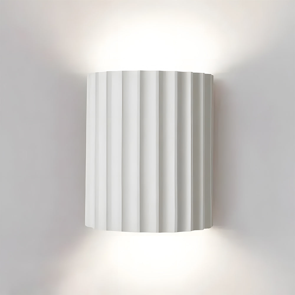 Aplique escultórico de resina con dos portalámparas G9 para iluminación de acento en dormitorio y pasillo, acabado verde, luminaria compacta de interior de 6,5 pulgadas