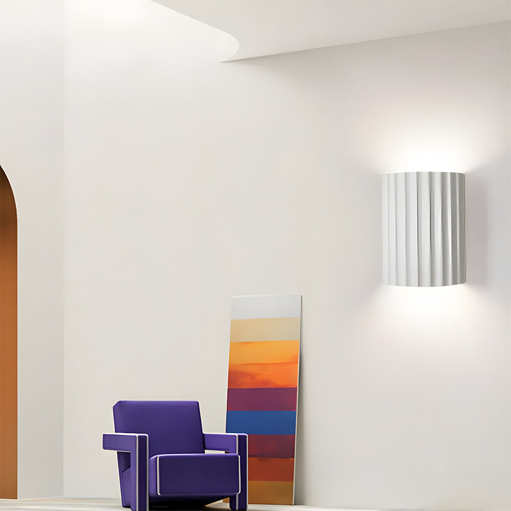 Aplique escultórico de resina con dos portalámparas G9 para iluminación de acento en dormitorio y pasillo, acabado verde, luminaria compacta de interior de 6,5 pulgadas