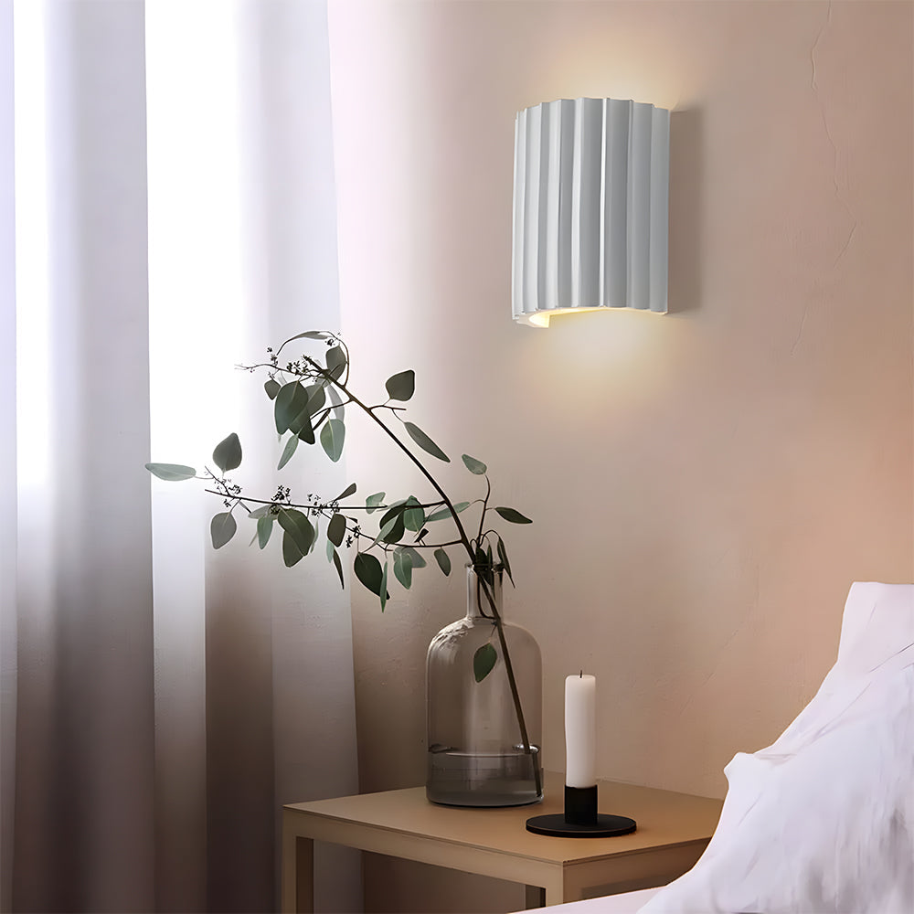 Aplique escultórico de resina con dos portalámparas G9 para iluminación de acento en dormitorio y pasillo, acabado verde, luminaria compacta de interior de 6,5 pulgadas