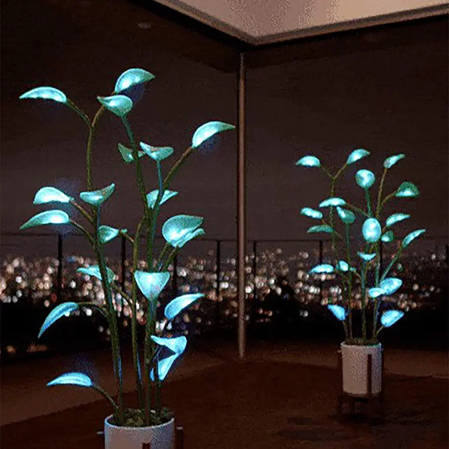 39 in Smart LED Faux Plant Floor Lamp — App-Controlled Ambient Light
