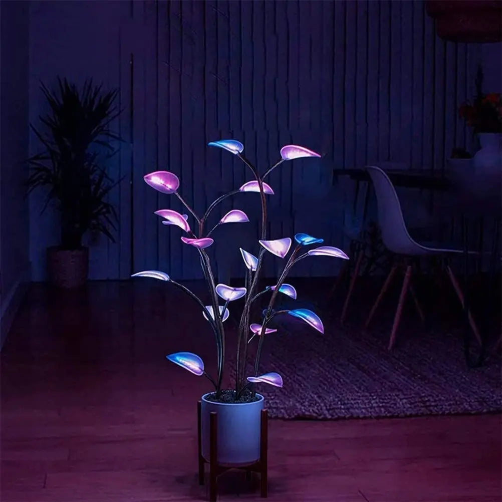 39 in Smart LED Faux Plant Floor Lamp — App-Controlled Ambient Light