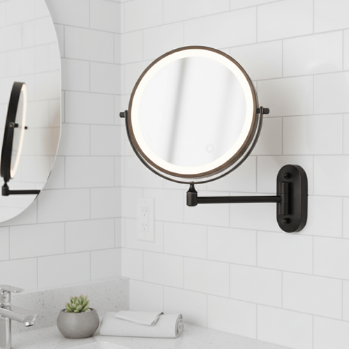 Adjustable LED Magnifying Mirror for Perfect Makeup - Euroselle