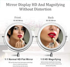 Adjustable LED Magnifying Mirror for Perfect Makeup - Euroselle