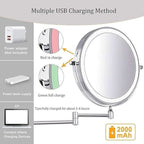 Adjustable LED Magnifying Mirror for Perfect Makeup - Euroselle