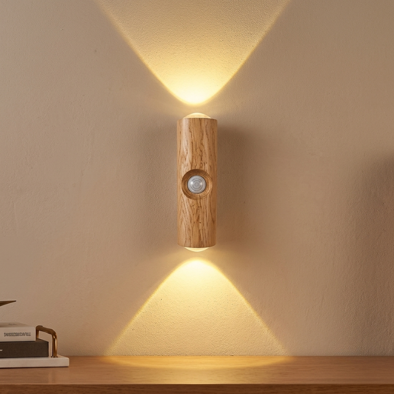 LED Nachtlicht Katzenaugen-Design Bewegungssensor USB wiederaufladbar | Euroselle